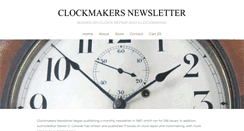 Desktop Screenshot of clockmakersnewsletter.com