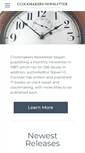 Mobile Screenshot of clockmakersnewsletter.com